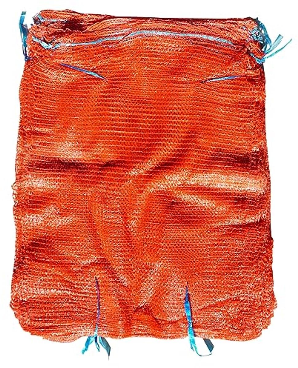 Herbruikbare kunststof zakken met trekkoord - 100 stuks, ademend en sterk, 50 x 80 cm, tot 30 kg — afbeelding 1