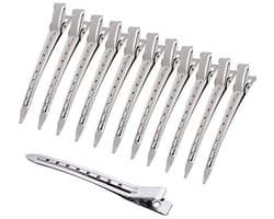 Stijltangen met Klemmen - 3.5 Inch Duck Bill Hareclips - 12 Stuks voor Haar Styling