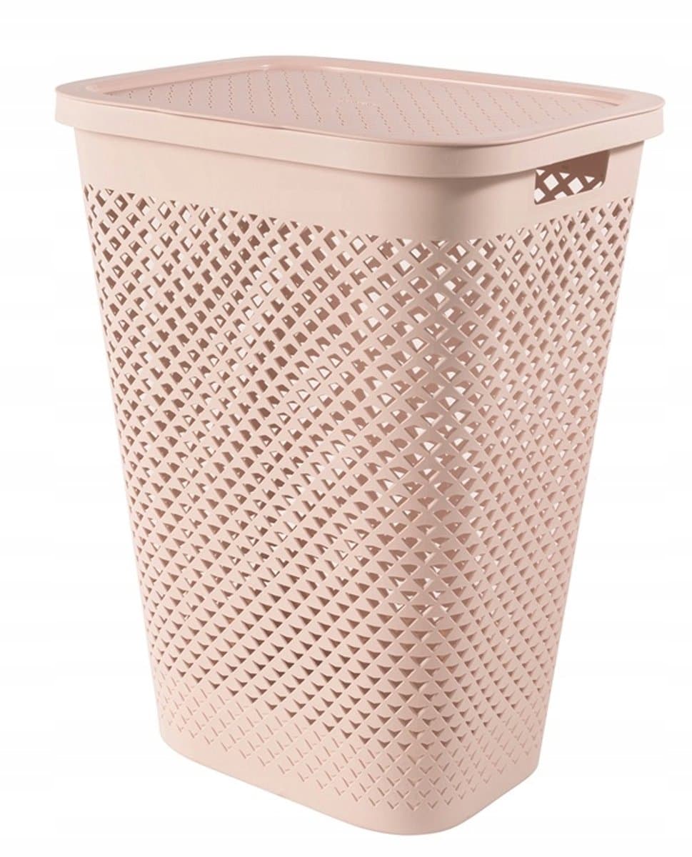 Curver PURE wasmand 55L - Roze, Ventilerend en Ruim — afbeelding 1