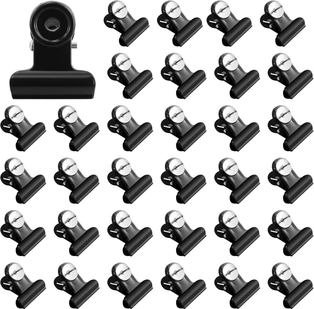 Punaises Paperclips - Bevestigingsclips - Foto's Ophangen - Stevige Metalen Clips - 20 mm - Zwart — afbeelding 1
