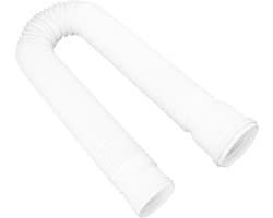 Regenpijp met Flexibele en Uitschuifbare Afvoerpijp - Regengoot Verlengstuk 20-59 Inch Wit