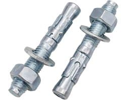 Wigankers Verzinkt - Metalen Pluggen - Vastzetten Constructies - Hoge Treksterkte - M12 x 80 mm - Zilverkleurig