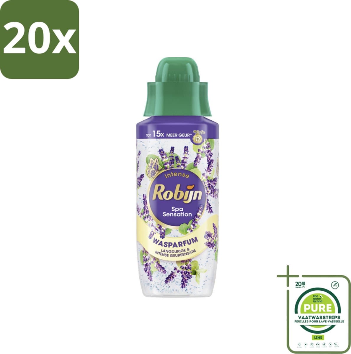 20 x Robijn Wasparfum Spa Sensation 324 ml - Grootverpakking - Wasparfum - Geur - Wasmiddel - Spa Geur - Natuurlijke Geur — afbeelding 1
