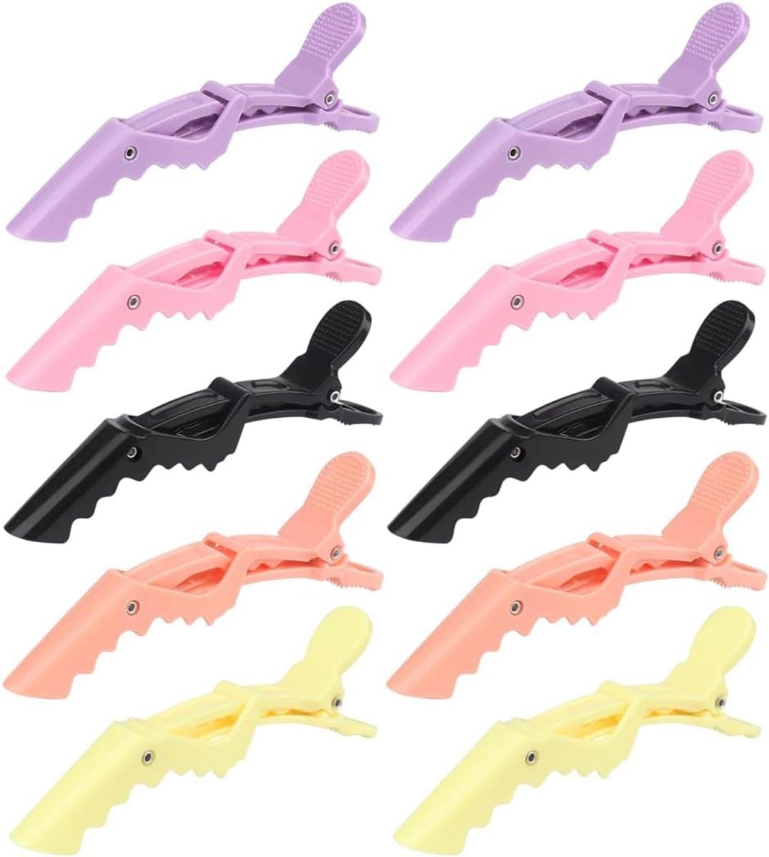 Professionele Haarklemmen Set - 10 Stuks Krokodillenklemmen voor Knippen en Stylen — afbeelding 1