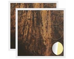 vidaXL - Zelfklevende - schroefcover - 2 - pcs - Oudhout - Ø - 20 - x - 0,5 - mm — afbeelding 1