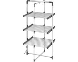 3-Tier Verwarmde Kleding Airer - Aluminium, Energiezuinig en Ruimtebesparend