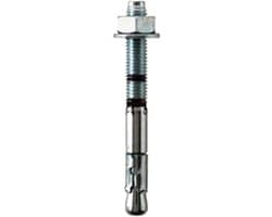Verzinkte Bout - Ankerbout M16 - Stevig Bevestigen - Verminderde Diepte - 16x280mm - Zilverkleurig
