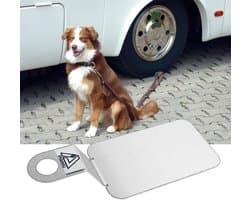 Grondanker Hond - Hondenbevestiging - Veilig Vastzetten - Roestvrij Staal - 30 cm Lengte - Zilver