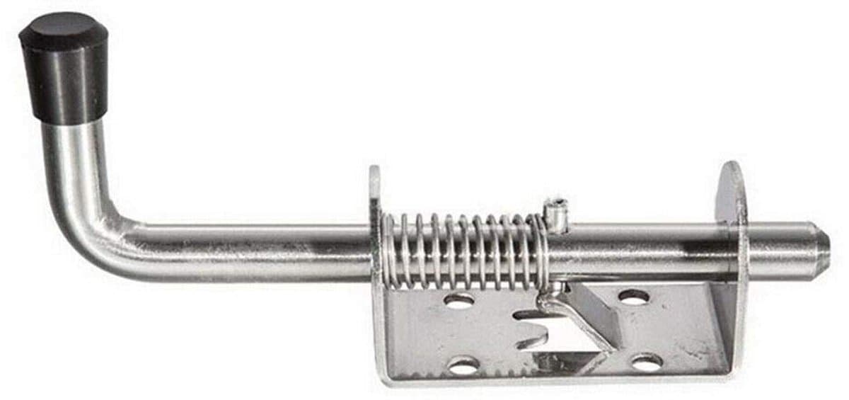 Allecto - Springbolts - Heavy Duty - 120mm - Zwart - Garagedeur - Staldeur - Veiligheidssluiting - Stevig ontwerp — afbeelding 1