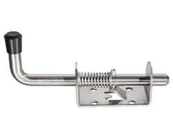 Allecto - Springbolts - Heavy Duty - 120mm - Zwart - Garagedeur - Staldeur - Veiligheidssluiting - Stevig ontwerp