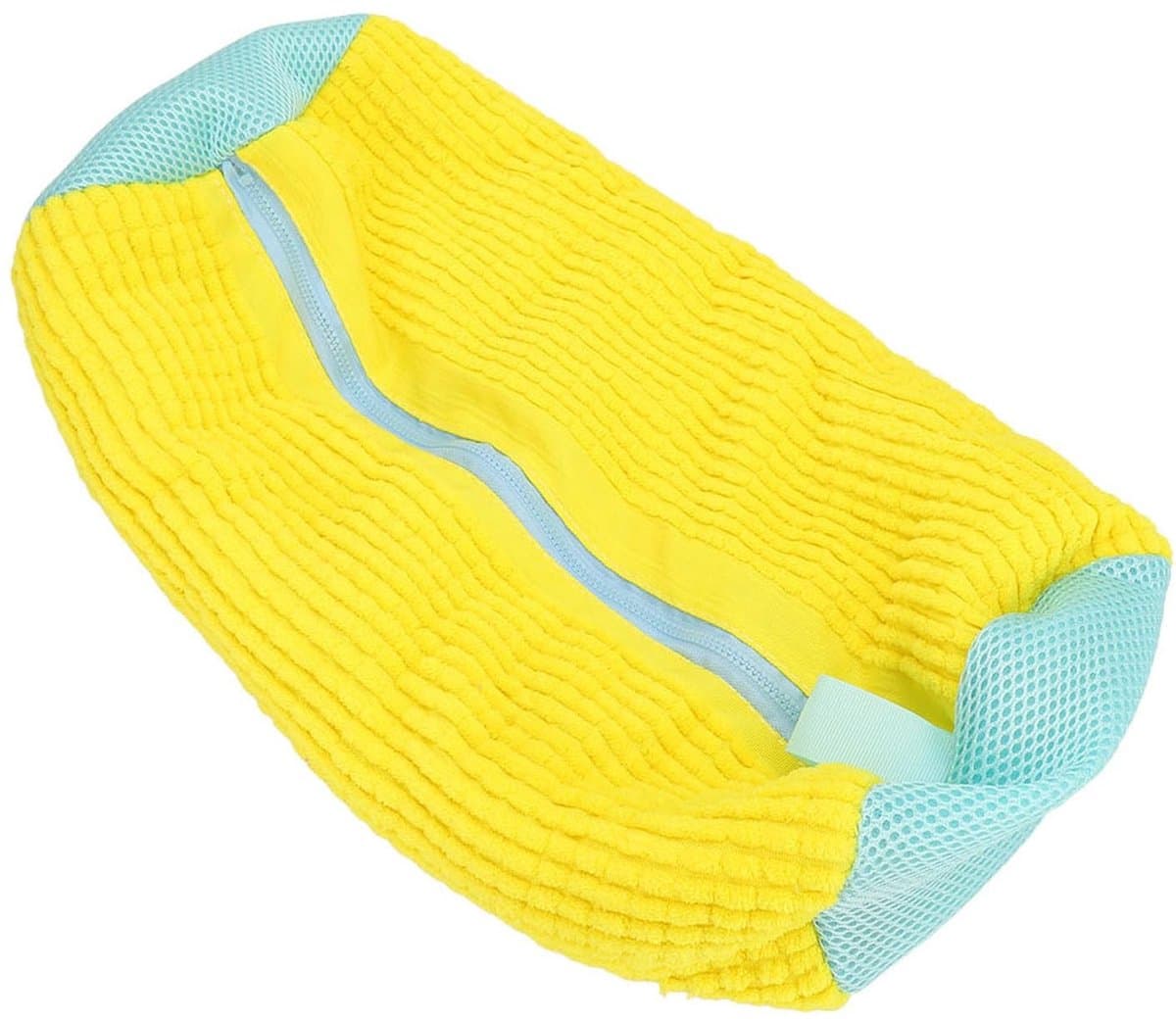 NTHProducts - Schoenwaszak - Herbruikbare waszak voor schoenen - Beschermt tijdens het wassen - Geel - Wasmachinebestendig - Geschikt voor alle soorten... — afbeelding 1