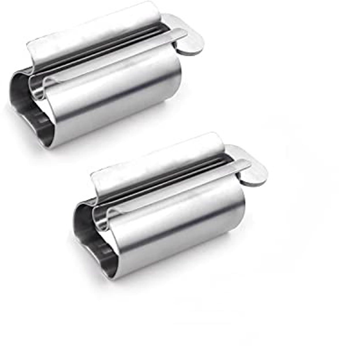 Dailygoods- Tandpastabuis Knijper 2 Stuks - Roestvrij Staal - Multifunctioneel - Handig in Gebruik - Duurzaam - Geschikt voor Buis van 3,15 Inch - Tandpastadispencer — afbeelding 1