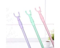 Dailygoods- Kledingvork Telescopisch - Ruimtebesparend - Lichtgewicht - Stevige Kledingsteun - U-vormige Kop - Plastic Materiaal - Kledinghanger