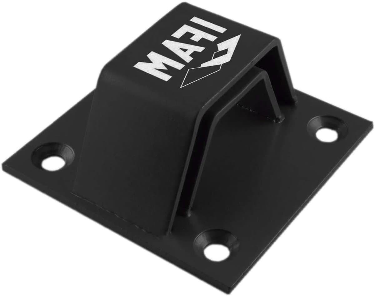 Grondanker - Ketting anker - Motorbeveiliging - Dubbele stalen beugel - 5 mm dikte - Zwart — afbeelding 1