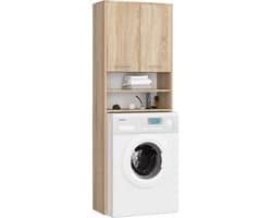 Wasmachine Ombouw - Opbouwmeubel - Kast Wasdroger - Meubel - georganiseerde ruimte