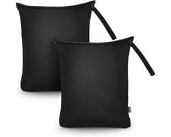 Waterdichte Waszak voor Vuil Wasgoed - Herbruikbare Organizer voor Zwemkleding, Gymtassen en Strandhanddoeken - 2 Stuks (16 x 20")