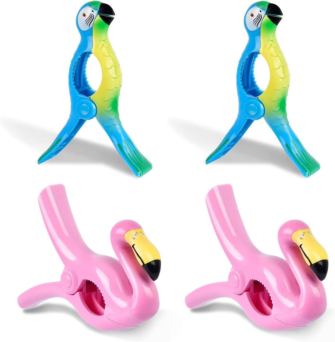 Winddichte Plastic Wasknijpers - 4 Stuks, Grote en Draagbare Handdoekhouder voor Binnen en Buiten, Ideaal voor Terras en Balkon — afbeelding 1