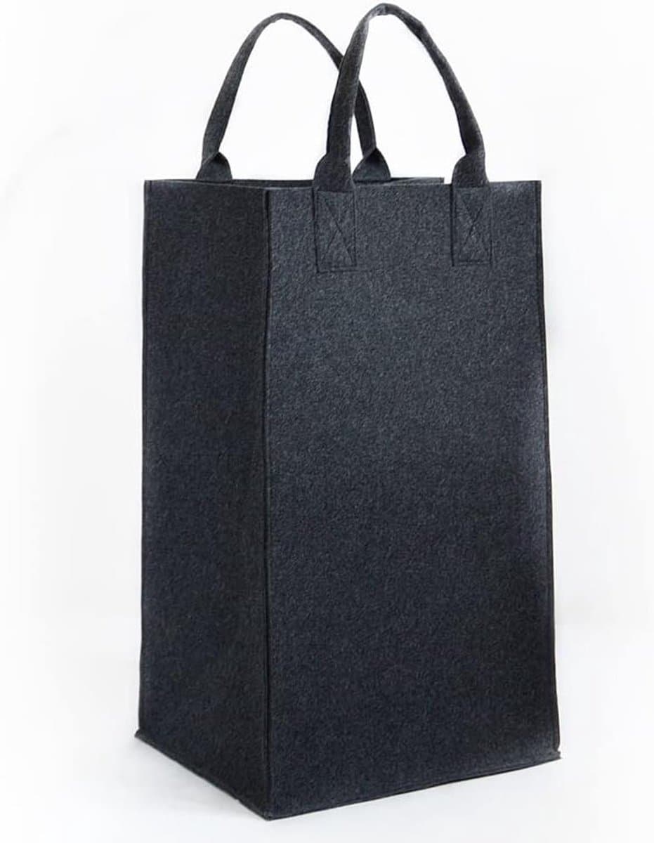 Wasmand van vilt 30 x 35 x 60 cm - Vilten waszak voor was - Smal en hoog - Smal — afbeelding 1