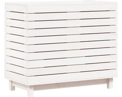 vidaXL - Wasmand - 88,5x44x76 - cm - massief - grenenhout - wit