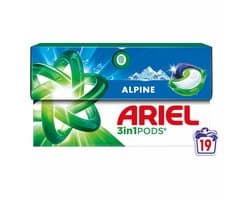 Ariel 3in1 Wasmiddel Pods Alpine - 4 x 19 stuks - Voordeelverpakking