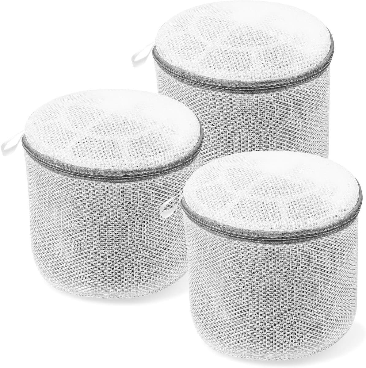 Set van 3 Waszakken voor de Wasmachine, Net met Rits voor Schoenen, Ondergoed en Fijne Was, 17 x 15 cm, Ideaal voor Bescherming en Organisatie — afbeelding 1