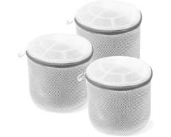 Set van 3 Waszakken voor de Wasmachine, Net met Rits voor Schoenen, Ondergoed en Fijne Was, 17 x 15 cm, Ideaal voor Bescherming en Organisatie