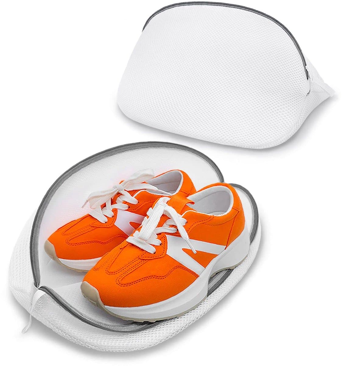 2 Stuks Waszak voor Schoenen in Wasmachine, Herbruikbaar Wasnet met Ritssluiting voor Beha, Sokken, Sneakers, Wasgoed en Reizen — afbeelding 1