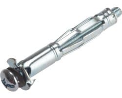 Muur Anker - Holte Bevestiging - Zware Objecten Bevestigen - Hittebestendige Constructie - M5 x 37 mm - Zilverkleurig
