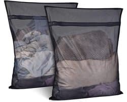 SnelShoppen - Waszakken voor Wasmachine, Set van 3, Waszak met Rits, Waszak voor Bh, Schoenen, Sokken, Ondergoed, Baby Kleding, Shirt, Pullover, 60 x