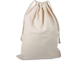 Dailygoods- Waszak Grote Capaciteit - Opbergzak - Waszakken voor Wasgoed - Katoenen Waszak - Multifunctioneel - Trekkoord Ontwerp - Opbergtas
