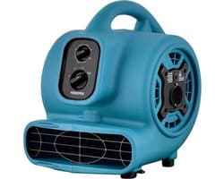 Luchtverplaatser Ventilator - Krachtige Blower - Snelle Droging - Stapelbaar Ontwerp - 700CFM - Blauw