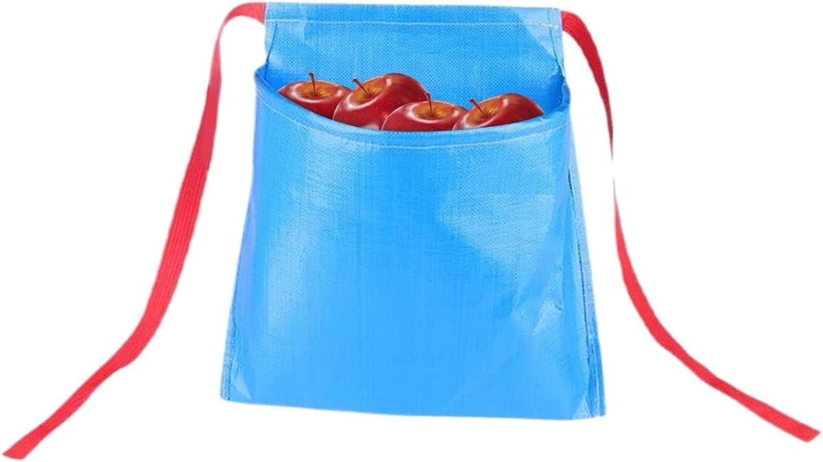 Oogstzak - Verzamel Schort - Fruit Verzamelen - Waterdicht Nylon - 45 x 45 cm - Blauw — afbeelding 1