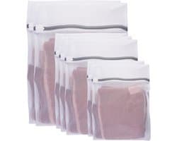 7 stuks herbruikbare waszakken voor wasmachine - groot wasnet met ritssluiting - netzak voor ondergoed, sokken, trui (23 x 28,5 cm, 29 x 38,5 cm, 39 x 48 cm)