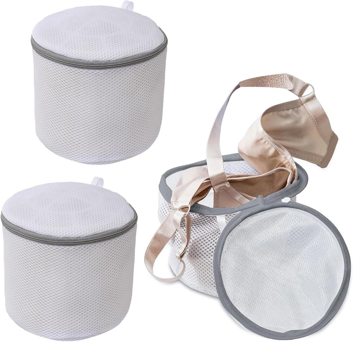 SnelShoppen - 3 Stuks Wasnetten Beha voor Wasmachine, 17 x 15 cm, Duurzame Waszakken voor Ondergoed, Schoenen, Fijne Wasnetjes, Herbruikbaar Polyester — afbeelding 1