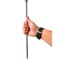 Stevige Grondankers - Metaal Haringen - Planten Steunen - Gegalvaniseerd Staal - 28 Stuks 40cm - Zilver