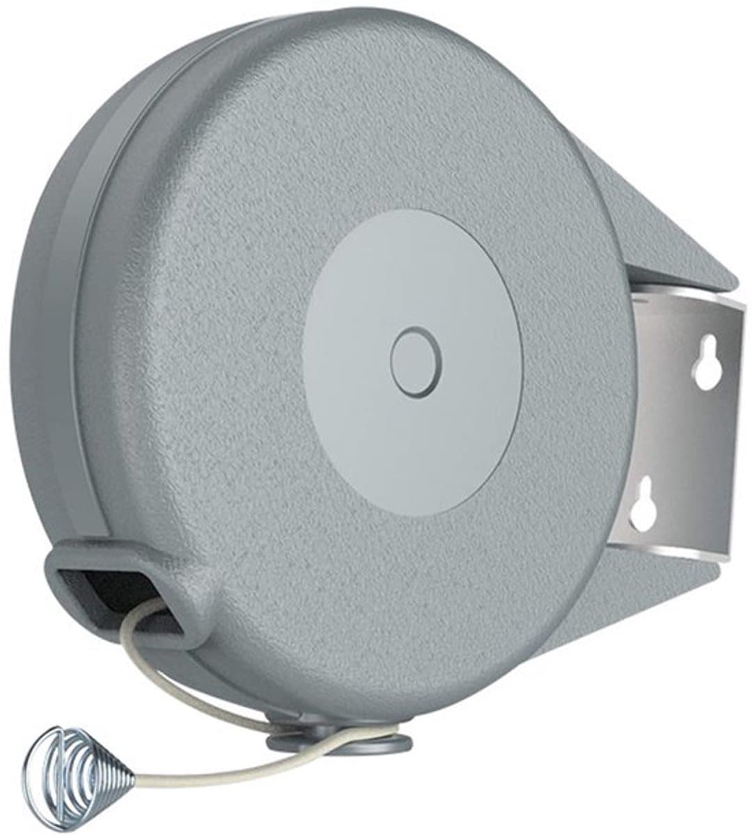 Uitschuifbare Drooglijn - Uitschuifbare waslijn - Uittrekbare Wasdraad - Duurzaam en stevig – Eenvoudig te installeren – binnen en buiten - 15 m - 15.5*17.5*5cm - grijs - abs,PVC+hogesterktevezel — afbeelding 1
