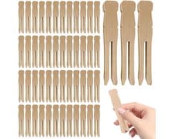Houten Wasknijpers - Kleding Knijpers - Kleding Drogen - Milieuvriendelijk Alternatief - 65 cm - Natuurlijk Hout