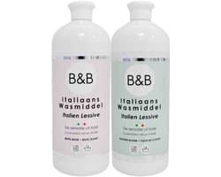 B&B Italiaanse Wasparfum Wasmiddel Witte Musk & Katoen Bloem Pakket