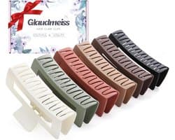 Extra Grote Haarspeld Clips 5 Inch voor Dik en Lang Haar - Sterke Matte Zwarte Klemmen - 6 Stuks