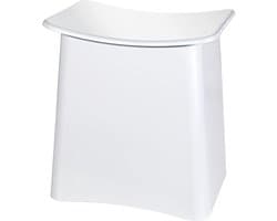 Unyqoos® Witte multifunctionele kruk met uitneembare waszak voor badkamer