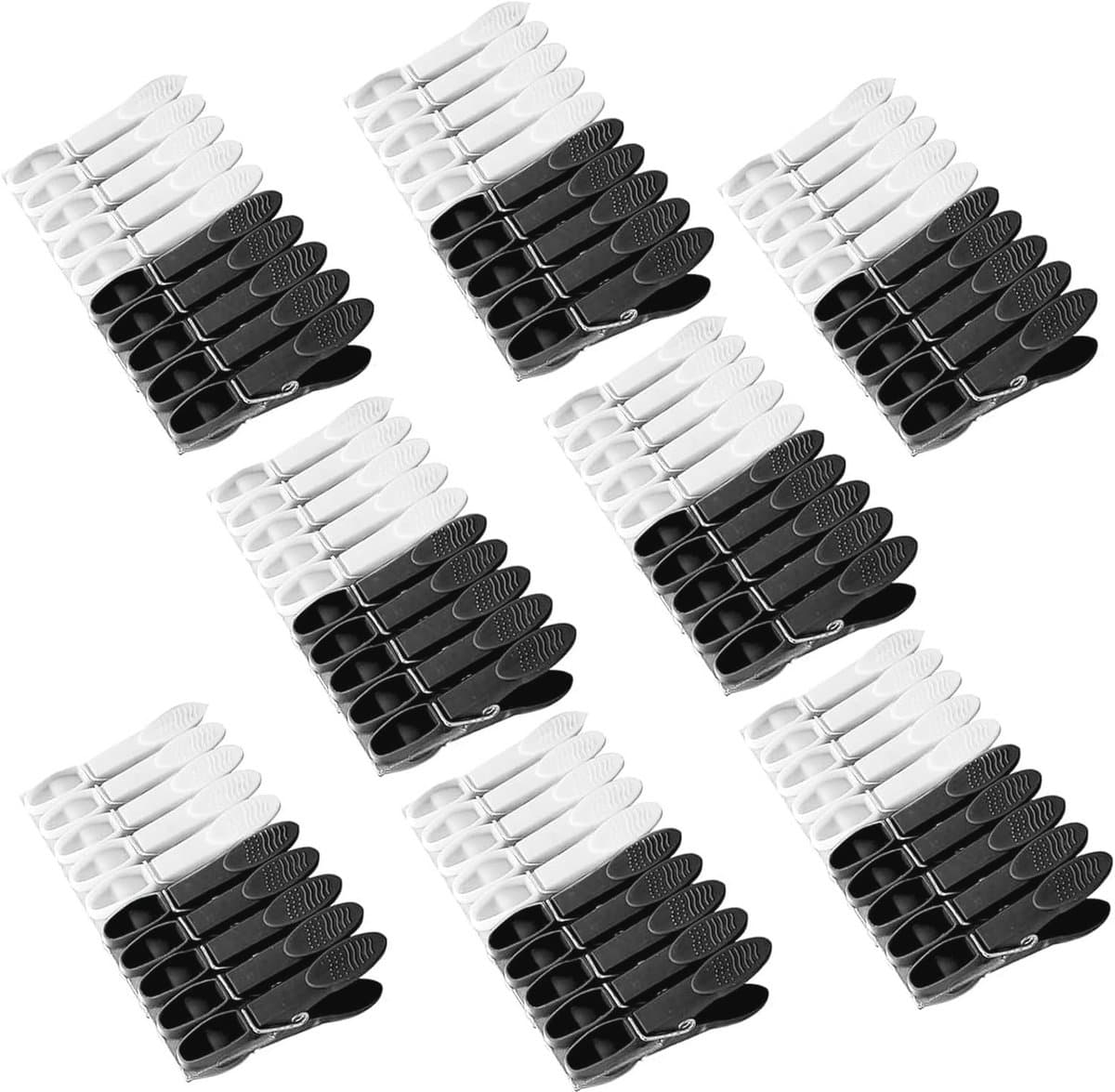96 stuks kunststof wasknijpers - Windbestendig en zonder afdruk voor kleding en handdoeken — afbeelding 1