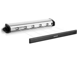 Brabantia Roldrooglijn - Uittrekbaar tot 4,4 m - 22 m - Matt Steel — afbeelding 1