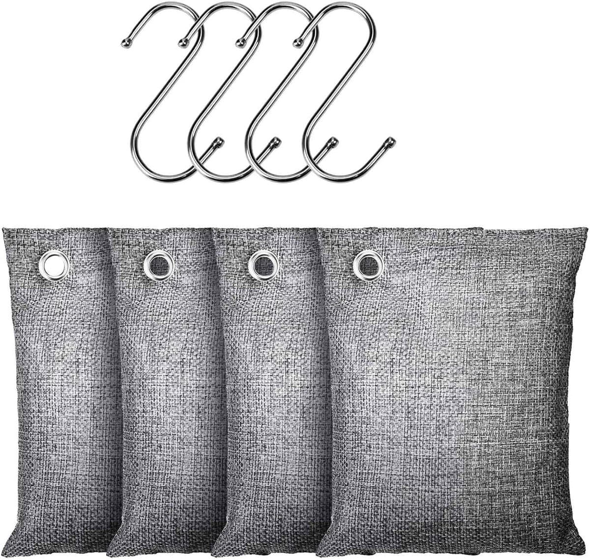 Actieve Kool - Geurabsorber Houtskool - Lucht Zuiveren - Natuurlijke Geurverwijderaar - 4 x 200g — afbeelding 1