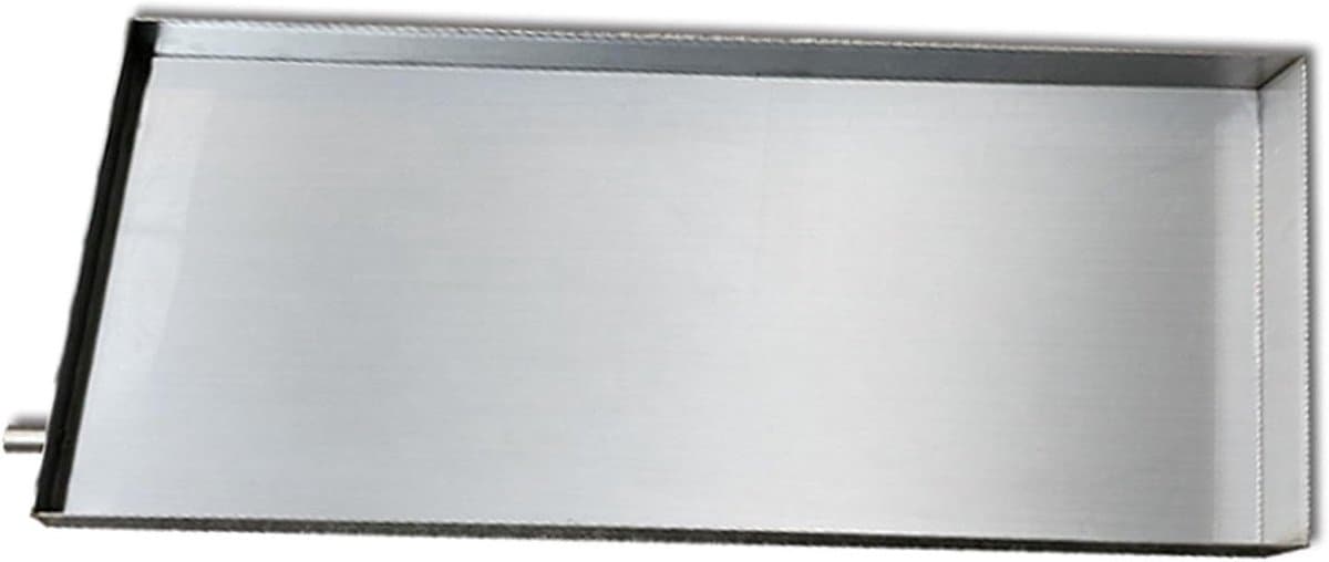 RVS Lekbak - Wateropvangbak Afvoerbak - Keuken Organiseren - Met Afvoer - 27x19 inch - Zilver — afbeelding 1