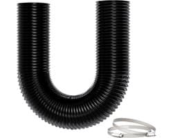Flexibele Afzuigslang 100mm PVC, 3 Meter, Hittebestendige Ventilatiebuis voor Mobiele Airco en Droger