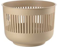 Zone Denmark Ume Wasmand - 30 liter - Camel - Kunststof - Ronde Wasmand met Hengsel - Kleine Wasbox of Opbergmand