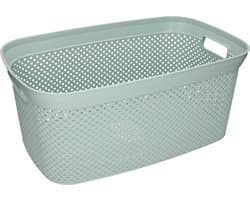 Storage Solutions wasmand - 35 liter - groen - 54 x 34 x 23 cm - Kunststof - Draagmand