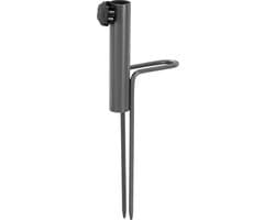 Grondanker met greep voor parasol stokdikte 17-23 mm - Camping strand staal parasolvoet grijs