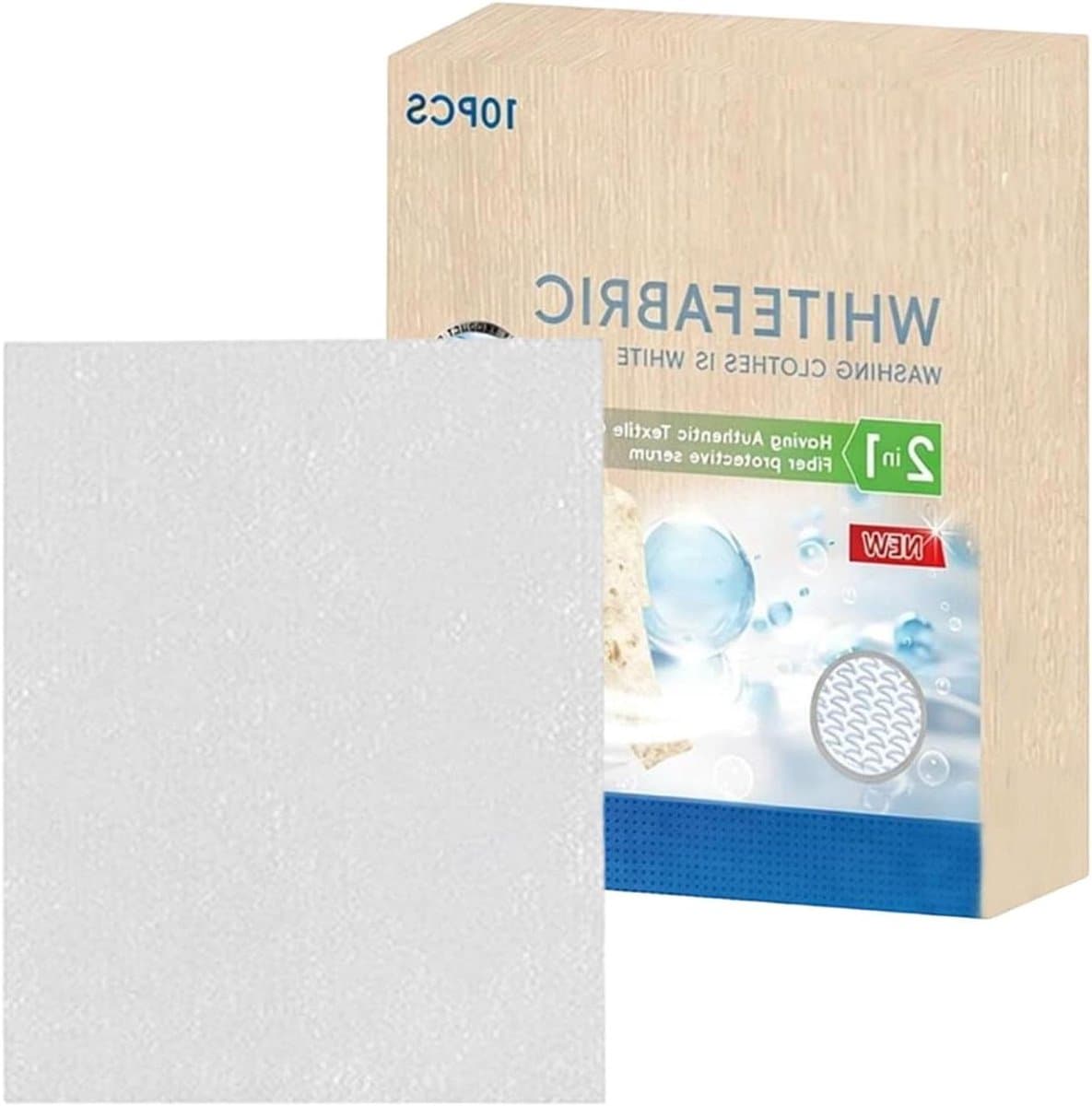 Witte Textielverf - Kledingverf Vellen - Kleding Opfrissen - Individueel Verpakt - 10 Vellen - Wit — afbeelding 1