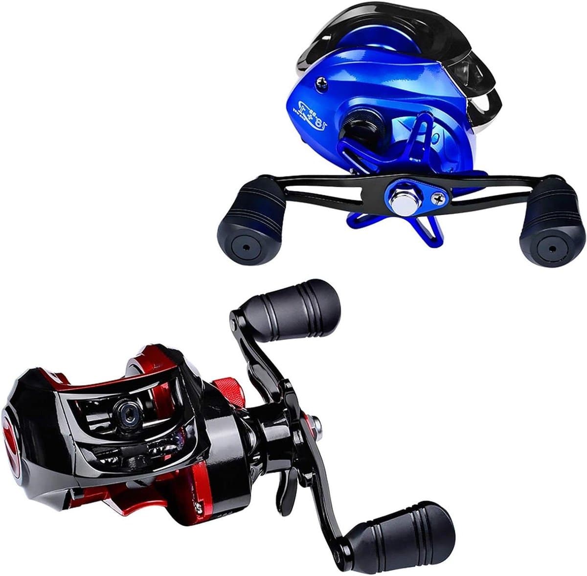 Vismolen Waterdruppel - Reel Vissen - Zeevissen - Gestroomlijnd Ontwerp - 228G - Rood — afbeelding 1